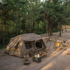 Camping Outside Two Rooms One Hall Ridge Automatic Tent Waterproof