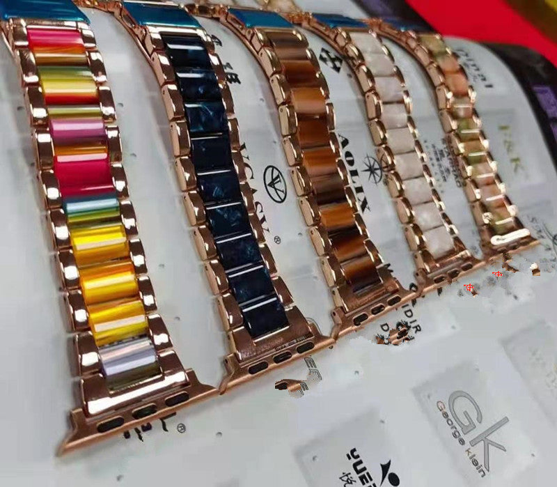 Color Resin Stainless Steel Metal Strap For Samsung Huawei 22Mm