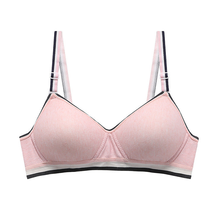 Women's Non-Wireless Pure Cotton Sports Bra Cotton Thin Underwear Bra