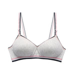 Women's Non-Wireless Pure Cotton Sports Bra Cotton Thin Underwear Bra