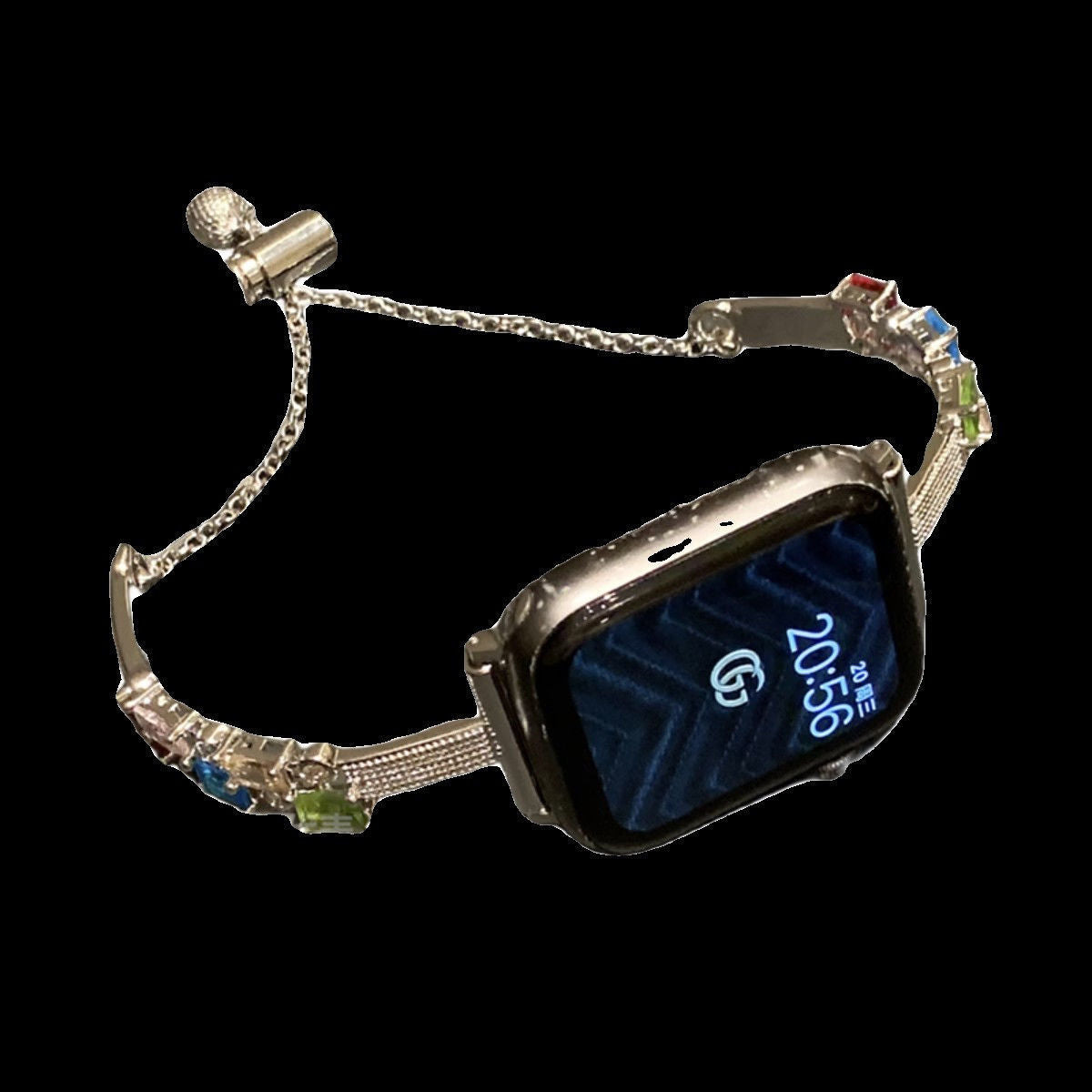 High-grade Metal Square Diamond Bracelet Strap