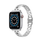 Stainless Steel Metal Round Diamond Strap