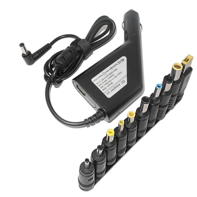 90W Car Laptop Power Adapter, Charger With 10 DC Charging Sources, Suitable For Multiple Brands