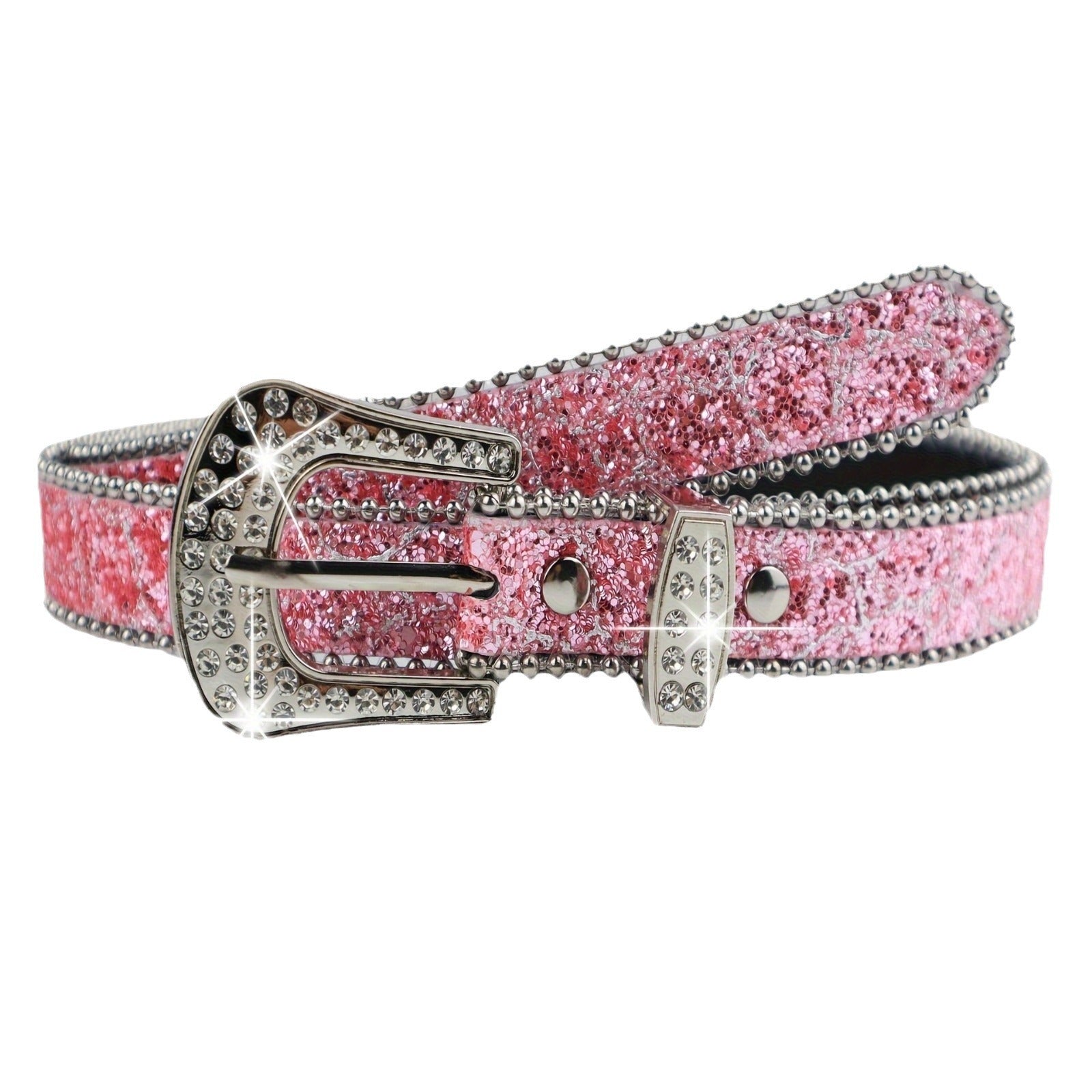 Rhinestone Women's I-style Thin Belt Fashion Personality