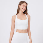 Nude Feel Yoga Clothes Bra Adjustable Spaghetti Strap Fitness