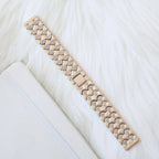 New Applicable Watch Metal Strap Fish Scale Pattern Diamond