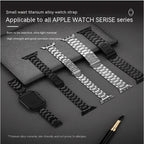 Small Waist Titanium Alloy Smart Watch Strap